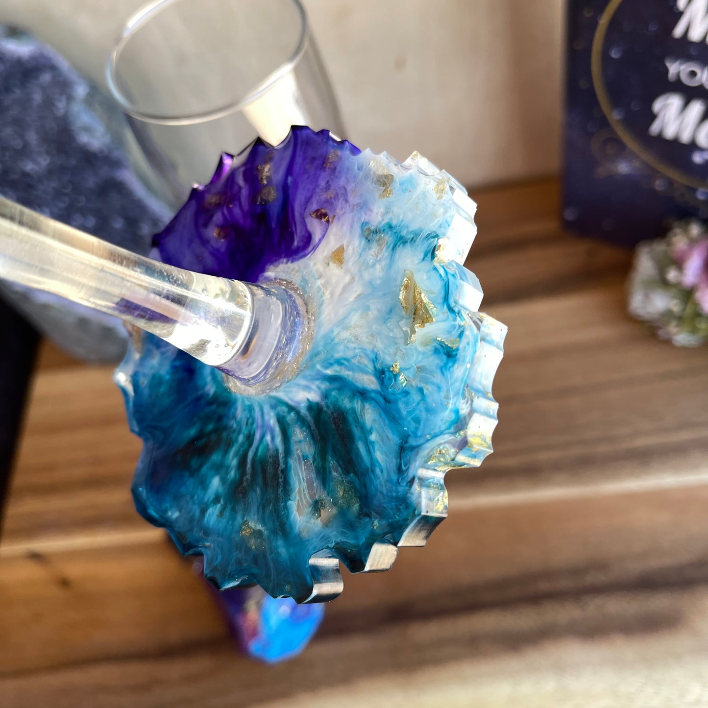 Geode Wine Glasses (set of two and wine stopper)  - Wednesday- 1/24 @ 6pm