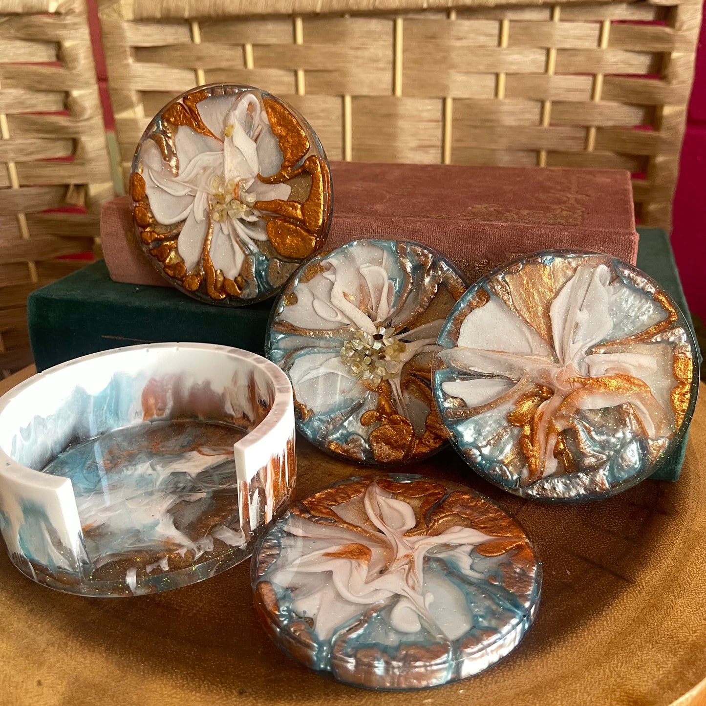3D flower coaster - (all resin) Wednesday 4/24 at 6pm