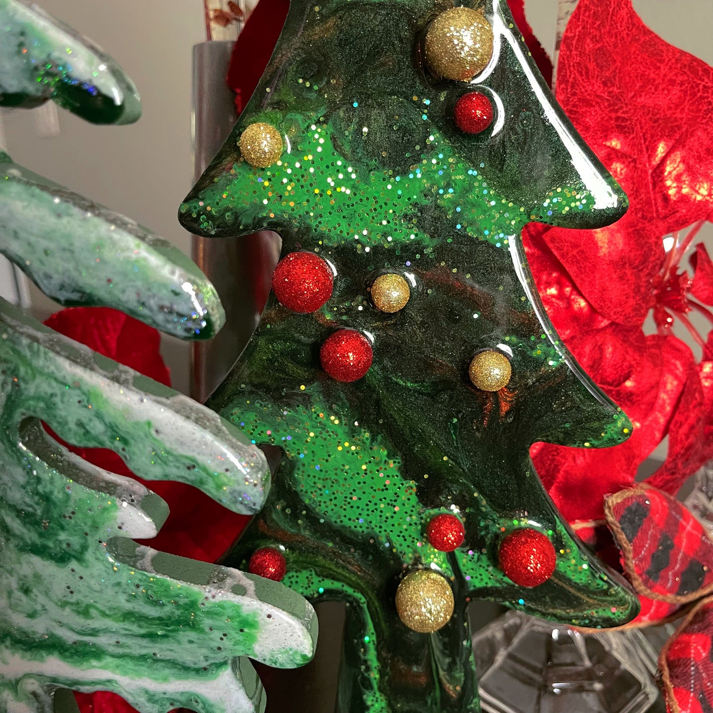 Tall Resin Christmas Trees (SET OF TWO) - 12/09 @ 1pm - ticket/price is for one person