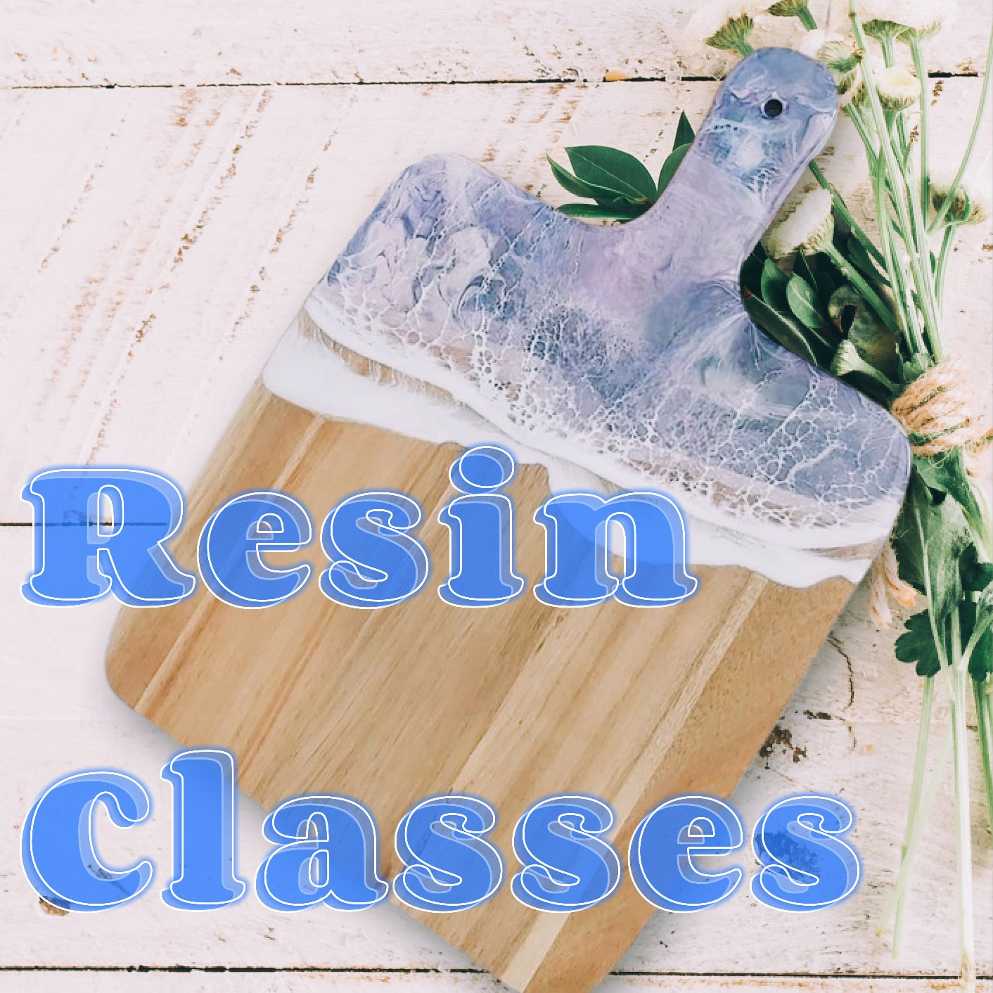 Resin Coaster Class - 3D flower (all resin) Wednesday 3/13 @ 6 PM