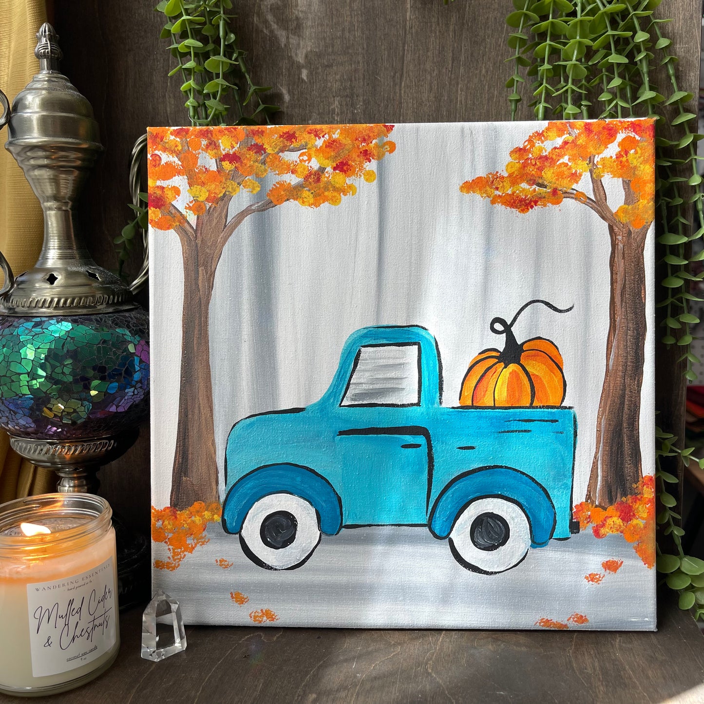 In person Class                ★Fall Truck Painting 12x12”★︎  SATURDAY 11/05 at 3pm cst