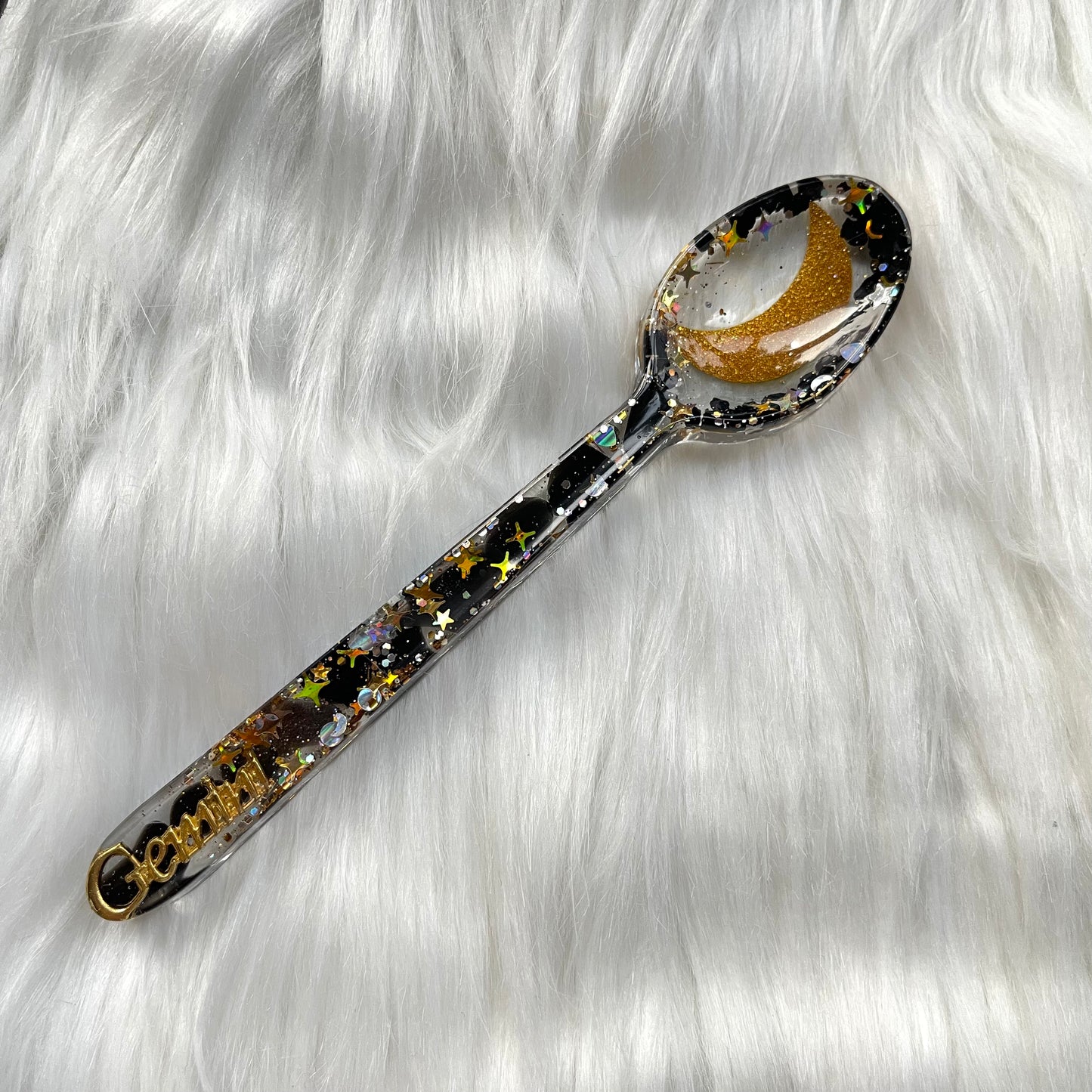 Zodiac Spoon - GOLD - symbolic healing spoon